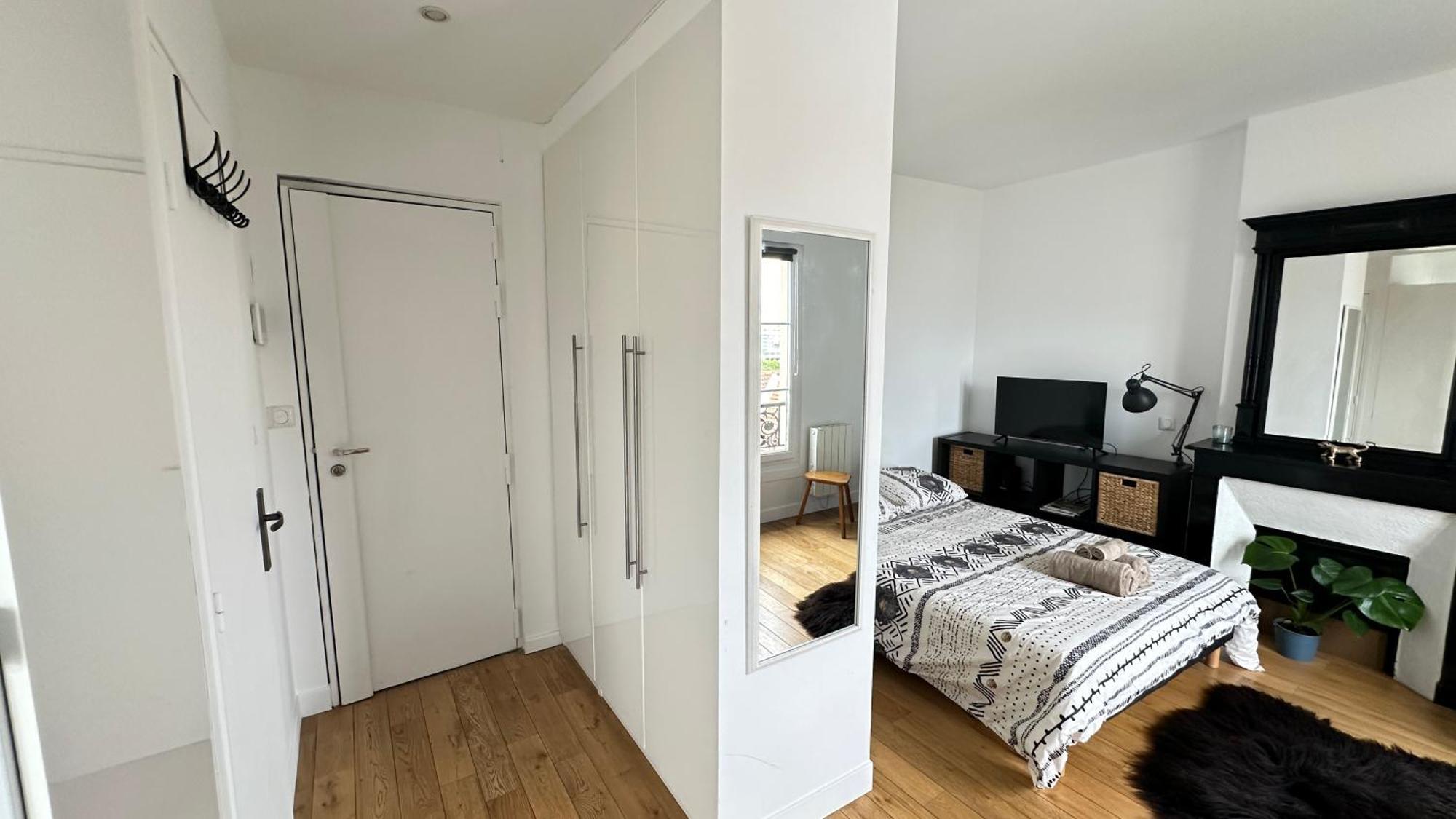 Charmant Studio Au Coeur Du 18E Appartement Parijs Buitenkant foto