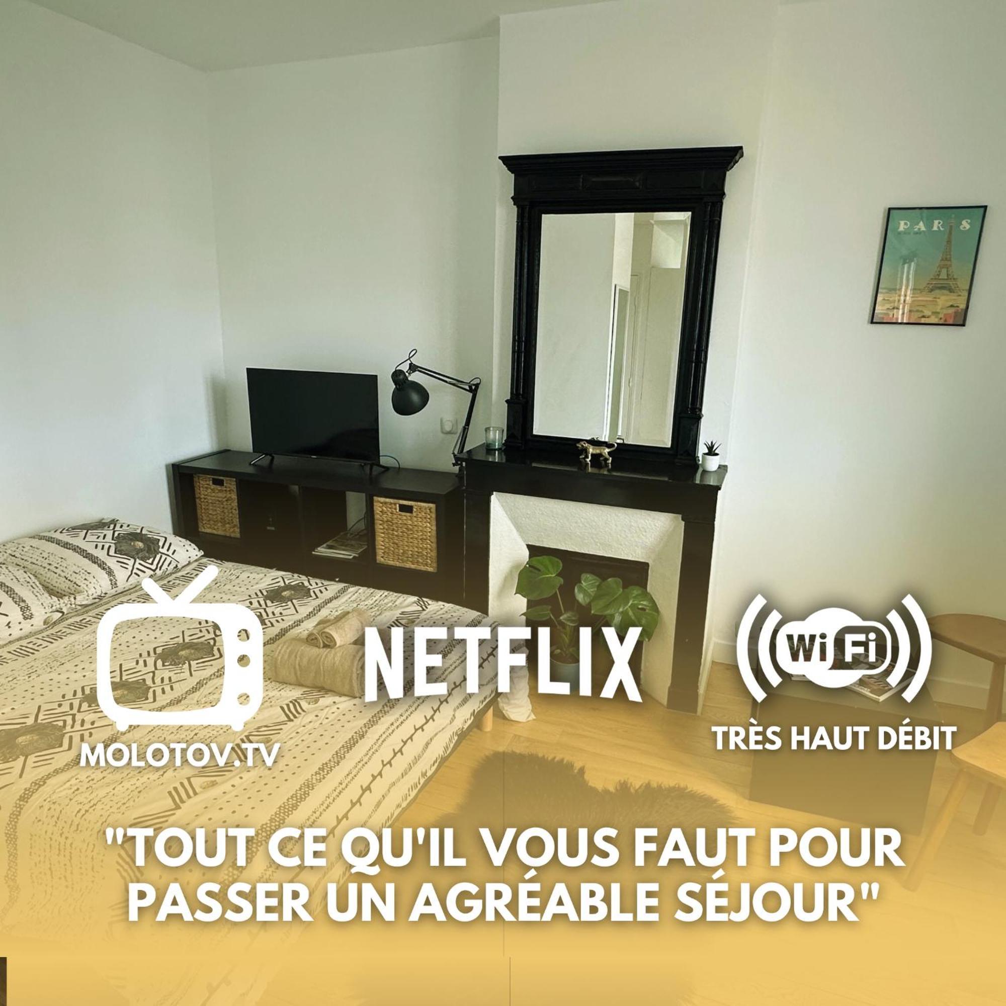 Charmant Studio Au Coeur Du 18E Appartement Parijs Buitenkant foto